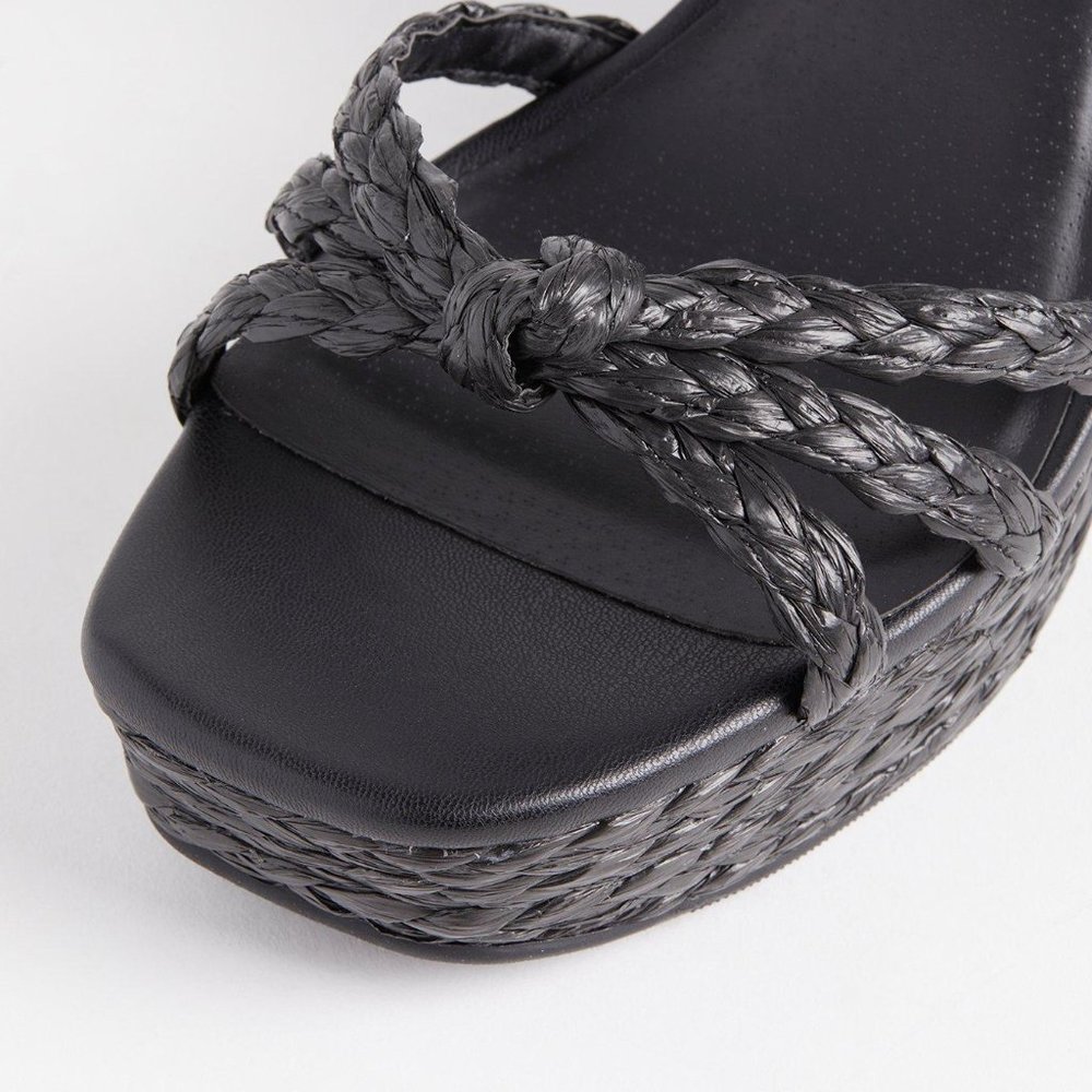 Torrid Black Wedge Sandals - Picture 4 of 10